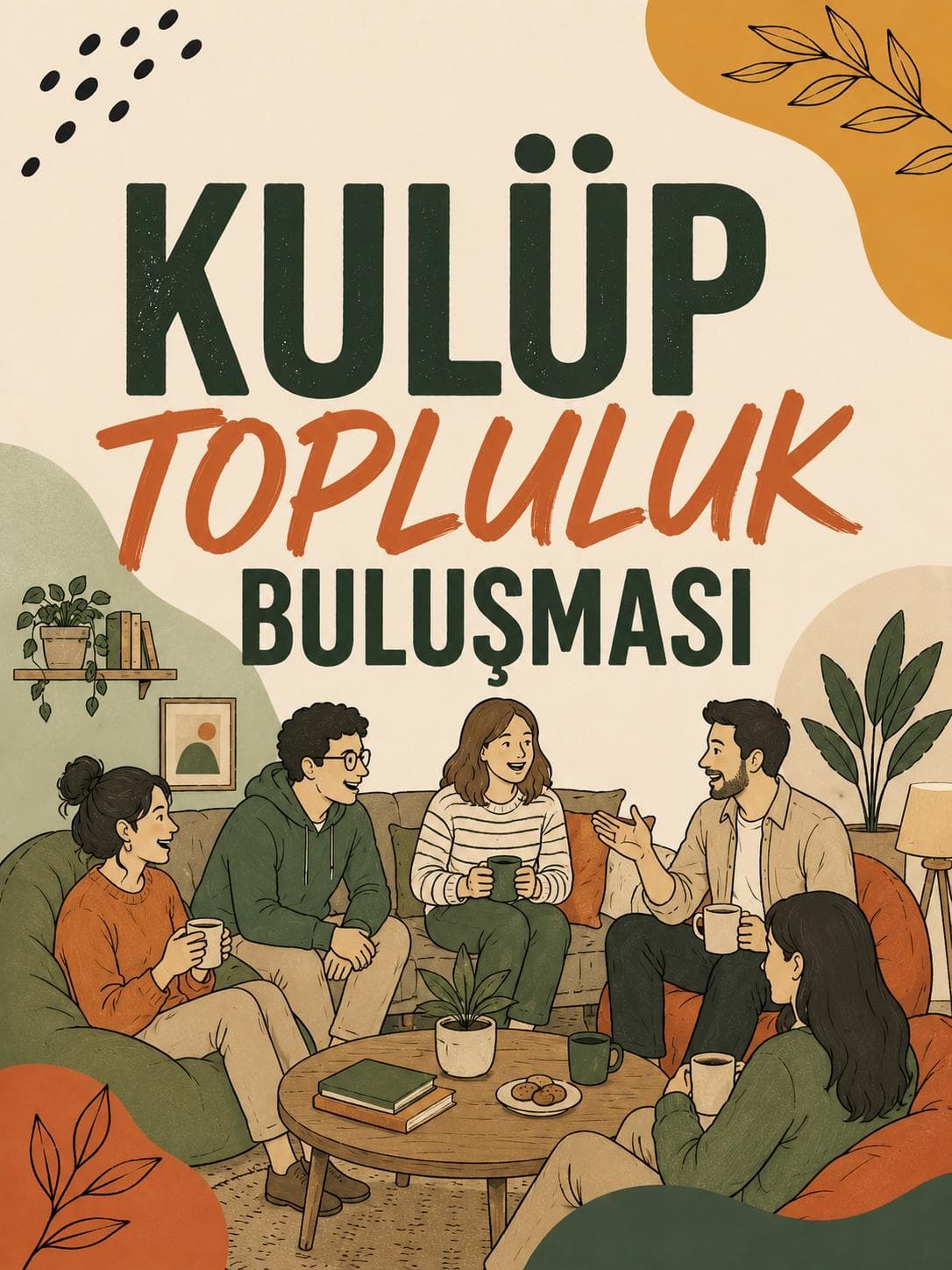 Kulüp / Topluluk buluşması — Karşı Cafe etkinlik afişi
